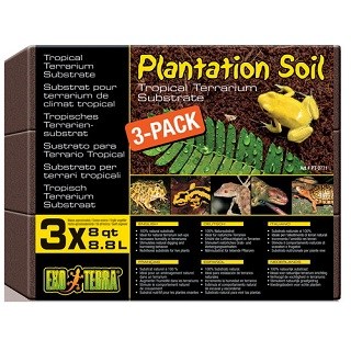 Субстрат EXO TERRA кокосовая крошка Plantation soil 3х8,8л артикул PT-2771 фото