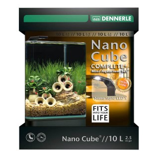 Аквариум кубик комплект NanoCube Complete+Style LED 10 литров DEN-5582 фото