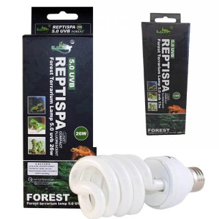 УФ лампа Spark Zoo Reptispa Forest Compact Lamp E27 13/26 Вт УФ-В 5% фото